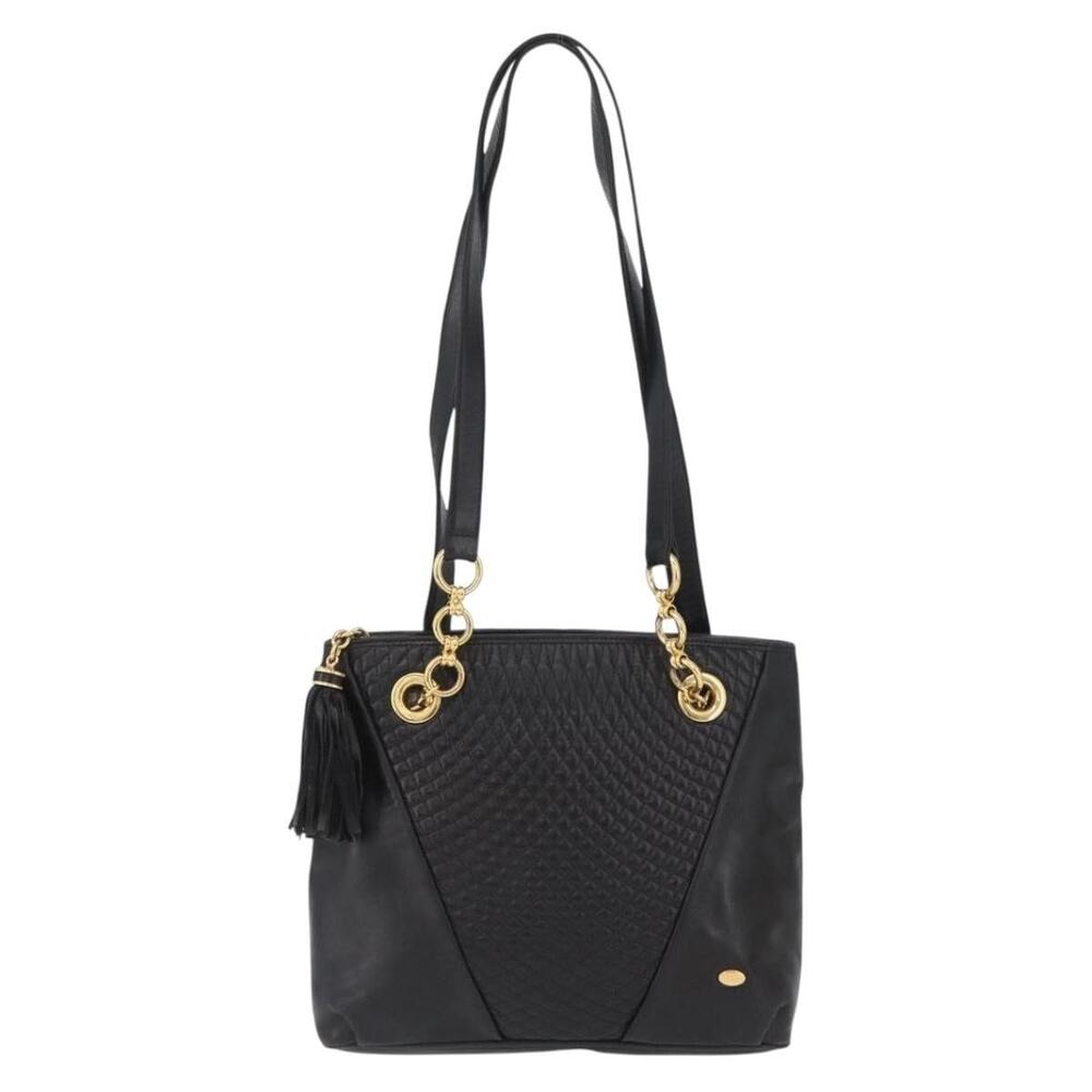 Bally Leather Shoulder Bag Black